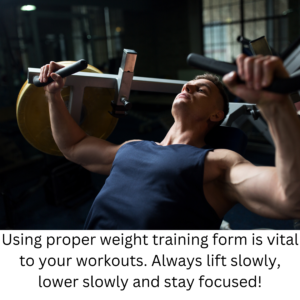 proper weight training form